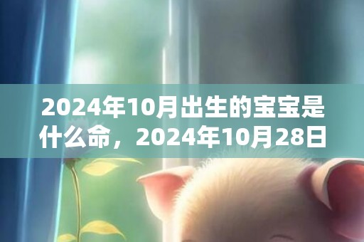 2024年10月出生的宝宝是什么命，2024年10月28日出生的女孩五行缺什么