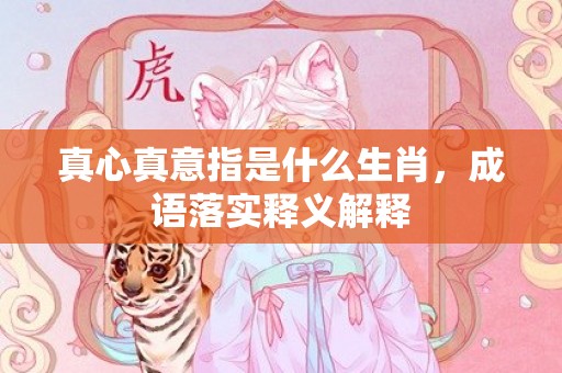 真心真意指是什么生肖，成语落实释义解释