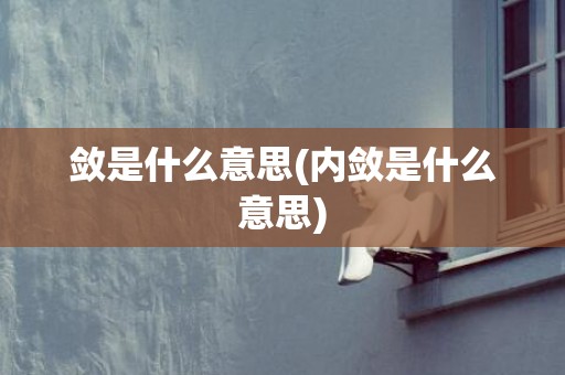 敛是什么意思(内敛是什么意思)