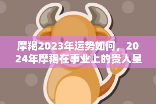 摩羯2023年运势如何，2024年摩羯在事业上的贵人星座