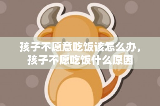 孩子不愿意吃饭该怎么办，孩子不愿吃饭什么原因