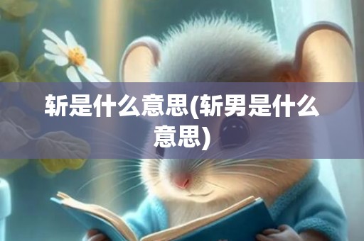 斩是什么意思(斩男是什么意思)