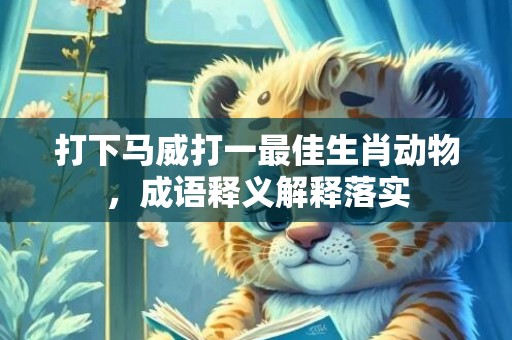 打下马威打一最佳生肖动物，成语释义解释落实