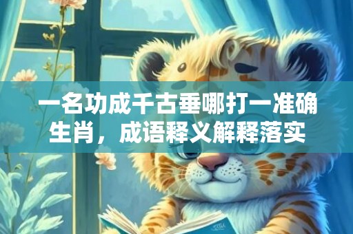 一名功成千古垂哪打一准确生肖，成语释义解释落实
