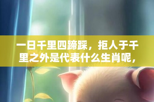 一日千里四蹄踩，拒人于千里之外是代表什么生肖呢，成语释义解释落实