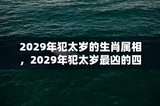 2029年犯太岁的生肖属相，2029年犯太岁最凶的四大生肖