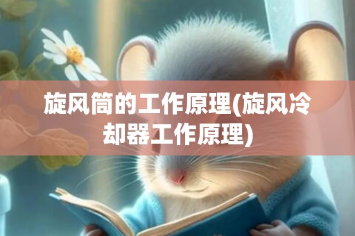 旋风筒的工作原理(旋风冷却器工作原理)
