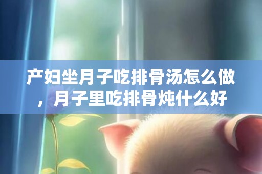 产妇坐月子吃排骨汤怎么做，月子里吃排骨炖什么好