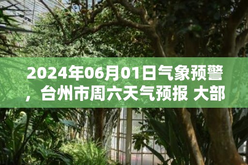 2024年06月01日气象预警，台州市周六天气预报 大部小雨转中雨