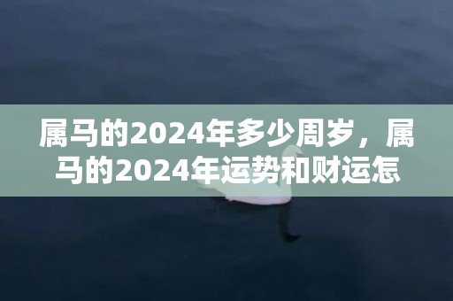 属马的2024年多少周岁，属马的2024年运势和财运怎么样