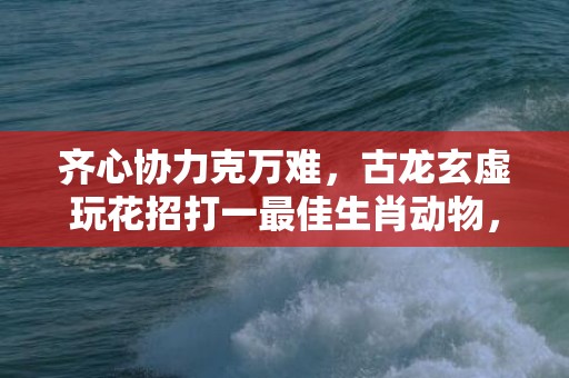 齐心协力克万难，古龙玄虚玩花招打一最佳生肖动物，成语释义解释落实