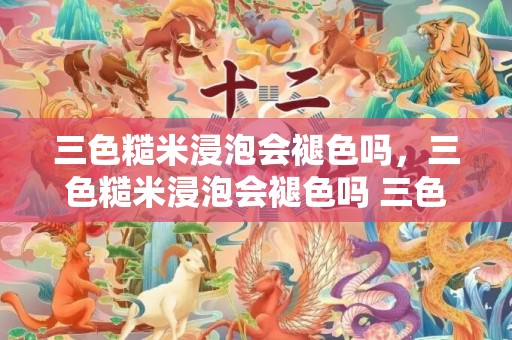 三色糙米浸泡会褪色吗，三色糙米浸泡会褪色吗 三色糙米用热水泡仍是凉水泡