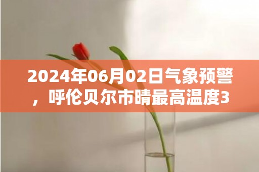2024年06月02日气象预警，呼伦贝尔市晴最高温度30度