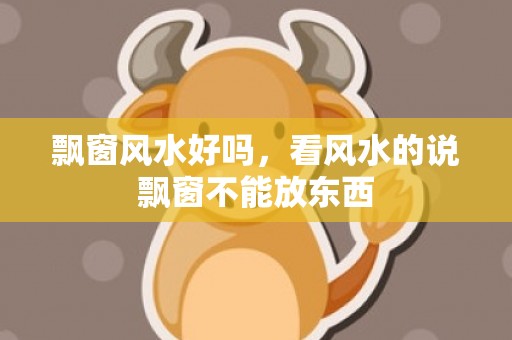 飘窗风水好吗，看风水的说飘窗不能放东西