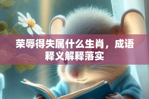 荣辱得失属什么生肖，成语释义解释落实