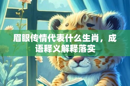 眉眼传情代表什么生肖，成语释义解释落实