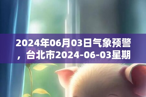 2024年06月03日气象预警，台北市2024-06-03星期一天气预报 大部阴