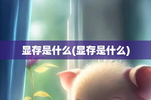 显存是什么(显存是什么)
