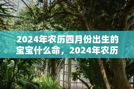 2024年农历四月份出生的宝宝什么命，2024年农历四月二十四出生的宝宝命运好吗