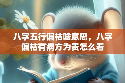 八字五行偏枯啥意思，八字偏枯有病方为贵怎么看