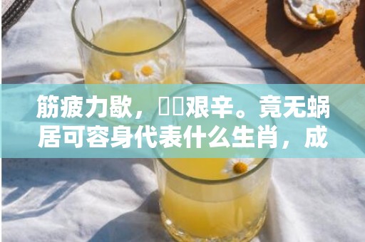 筋疲力歇，備嘗艰辛。竟无蜗居可容身代表什么生肖，成语释义解释落实插图