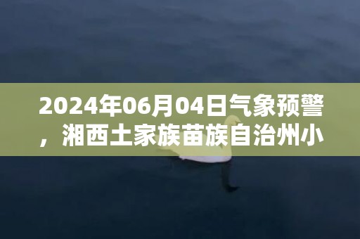 2024年06月04日气象预警，湘西土家族苗族自治州小雨最高气温21度
