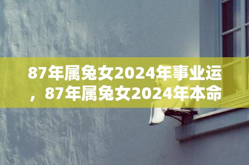 87年属兔女2024年事业运，87年属兔女2024年本命年运势