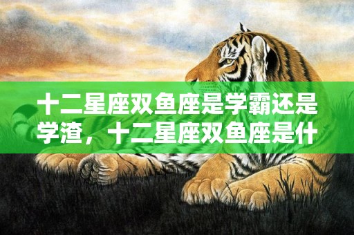 十二星座双鱼座是学霸还是学渣，十二星座双鱼座是什么性格的人