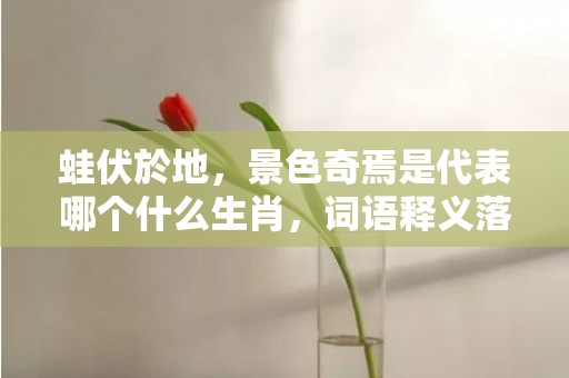 蛙伏於地，景色奇焉是代表哪个什么生肖，词语释义落实解释