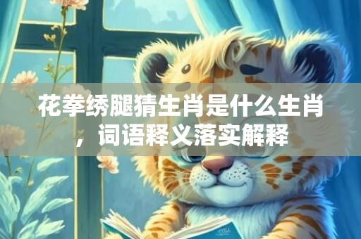 花拳绣腿猜生肖是什么生肖，词语释义落实解释插图