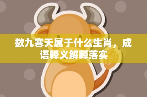 数九寒天属于什么生肖，成语释义解释落实插图
