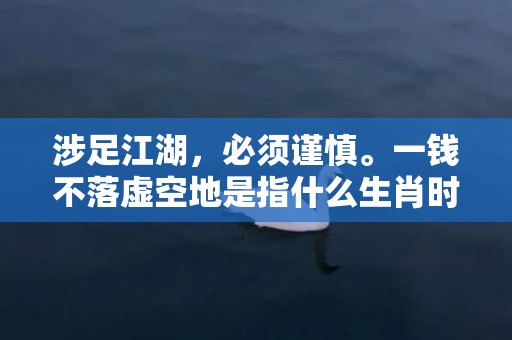涉足江湖，必须谨慎。一钱不落虚空地是指什么生肖时间，成语释义解释落实插图
