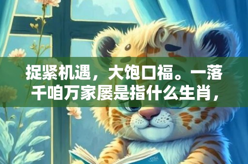 捉紧机遇，大饱口福。一落千咱万家屡是指什么生肖，成语释义解释落实插图