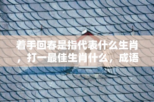 着手回春是指代表什么生肖，打一最佳生肖什么，成语解释落实释义插图