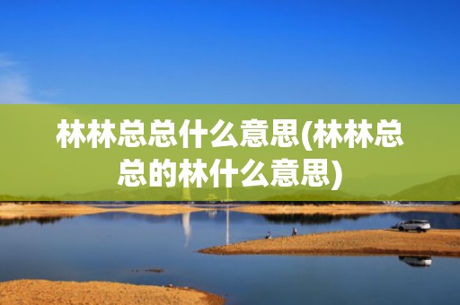 林林总总什么意思(林林总总的林什么意思)