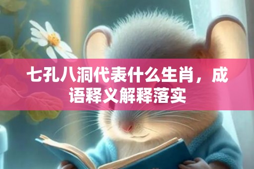 七孔八洞代表什么生肖，成语释义解释落实插图