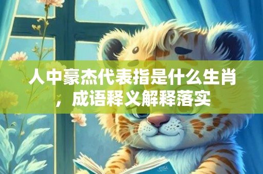 人中豪杰代表指是什么生肖，成语释义解释落实插图
