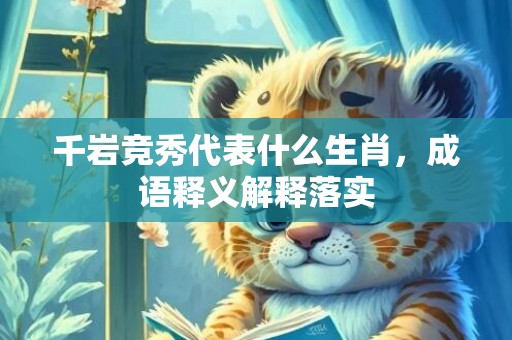 千岩竞秀代表什么生肖，成语释义解释落实插图