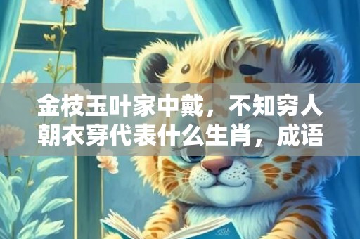 金枝玉叶家中戴，不知穷人朝衣穿代表什么生肖，成语释义解释落实插图