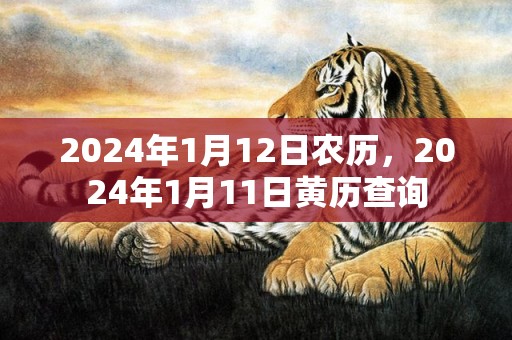 2024年1月12日农历，2024年1月11日黄历查询