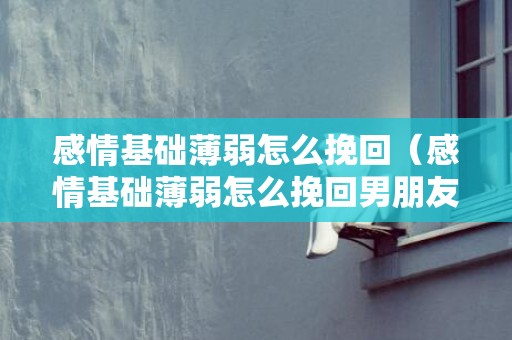 感情基础薄弱怎么挽回（感情基础薄弱怎么挽回男朋友）