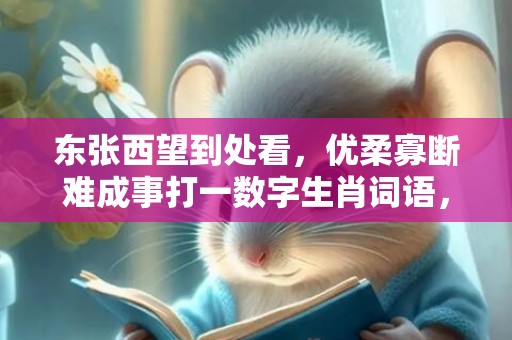 东张西望到处看，优柔寡断难成事打一数字生肖词语，成语释义解释落实插图