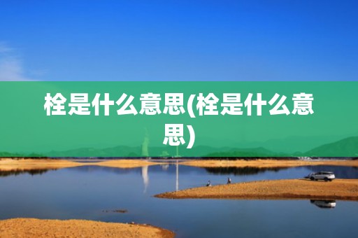 栓是什么意思(栓是什么意思)