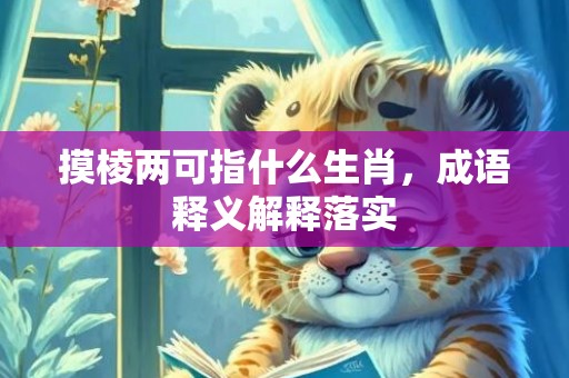 摸棱两可指什么生肖，成语释义解释落实插图