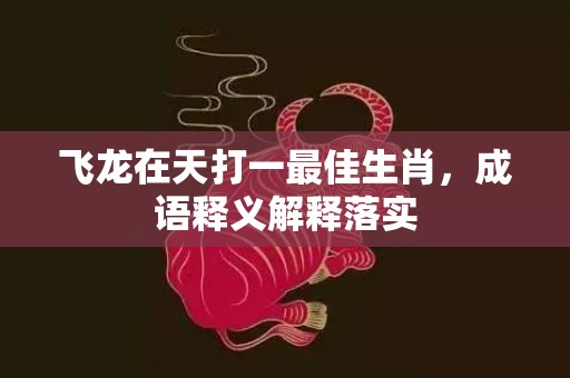 飞龙在天打一最佳生肖，成语释义解释落实插图