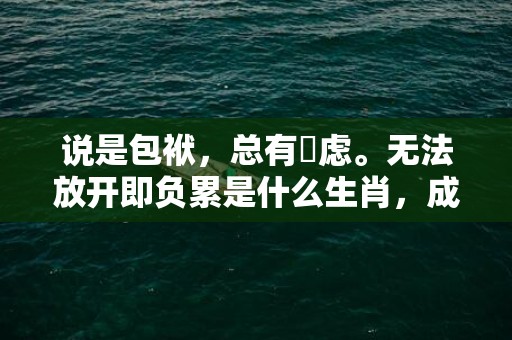 说是包袱，总有掛虑。无法放开即负累是什么生肖，成语释义解释落实插图