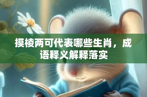 摸棱两可代表哪些生肖，成语释义解释落实插图