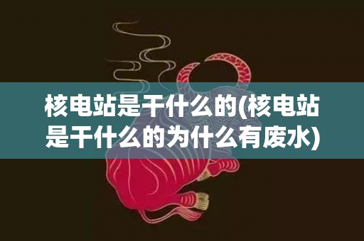 核电站是干什么的(核电站是干什么的为什么有废水)