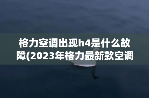 格力空调出现h4是什么故障(2023年格力最新款空调)
