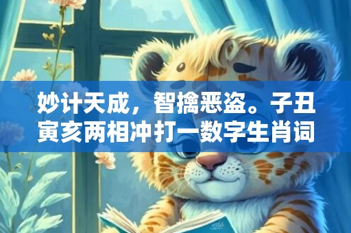 妙计天成，智擒恶盗。子丑寅亥两相冲打一数字生肖词语，精选词语落实释义插图